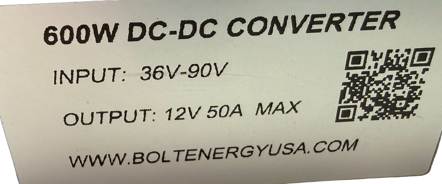 Bolt Energy Voltage Reducer – 36V–72V to 12V DC, 50A Output