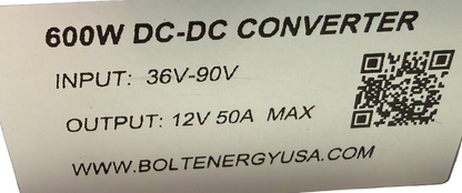 Bolt Energy Voltage Reducer – 36V–72V to 12V DC, 50A Output
