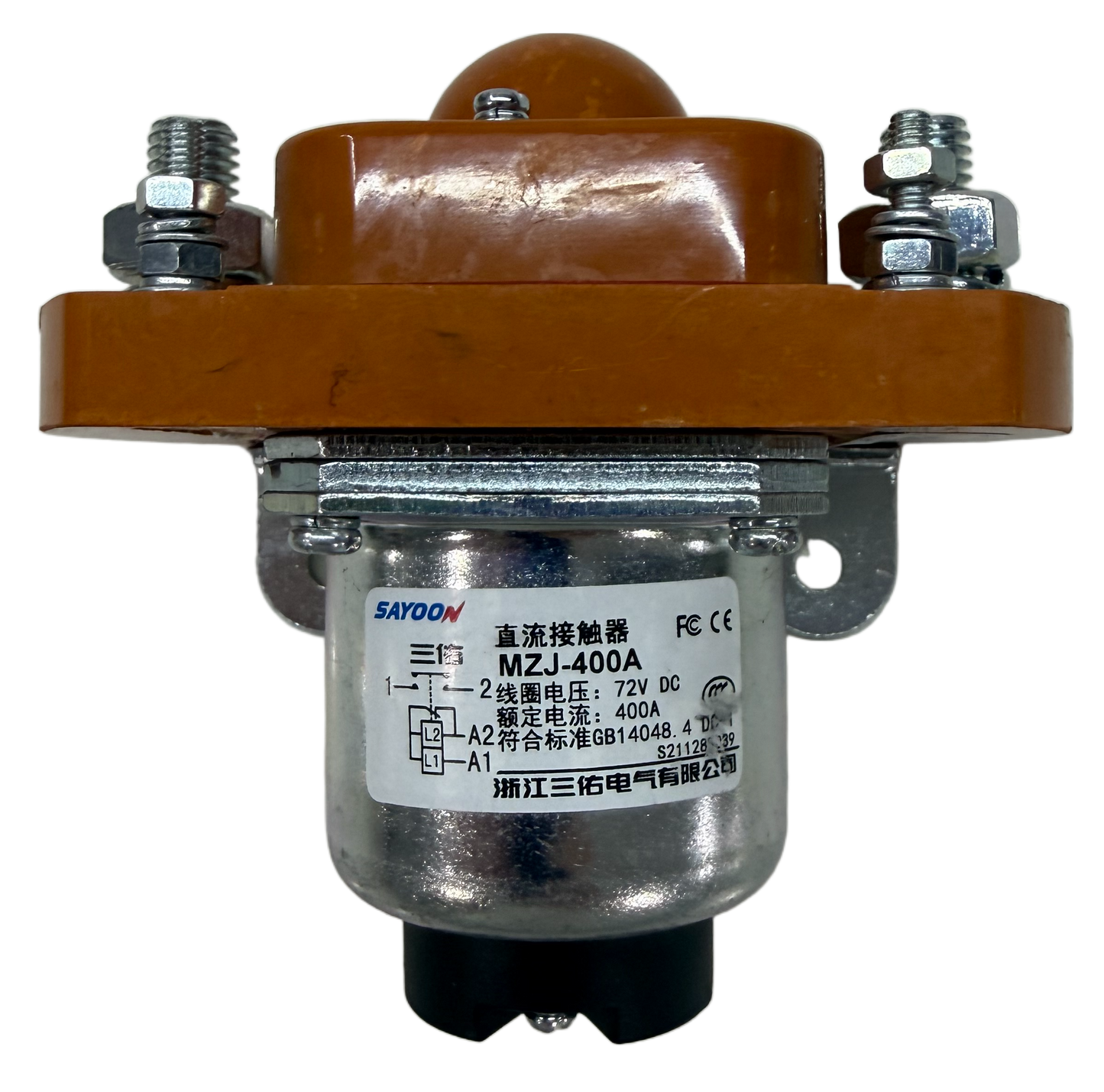 MJZ-400 72V 400 Amp Heavy-Duty Solenoid